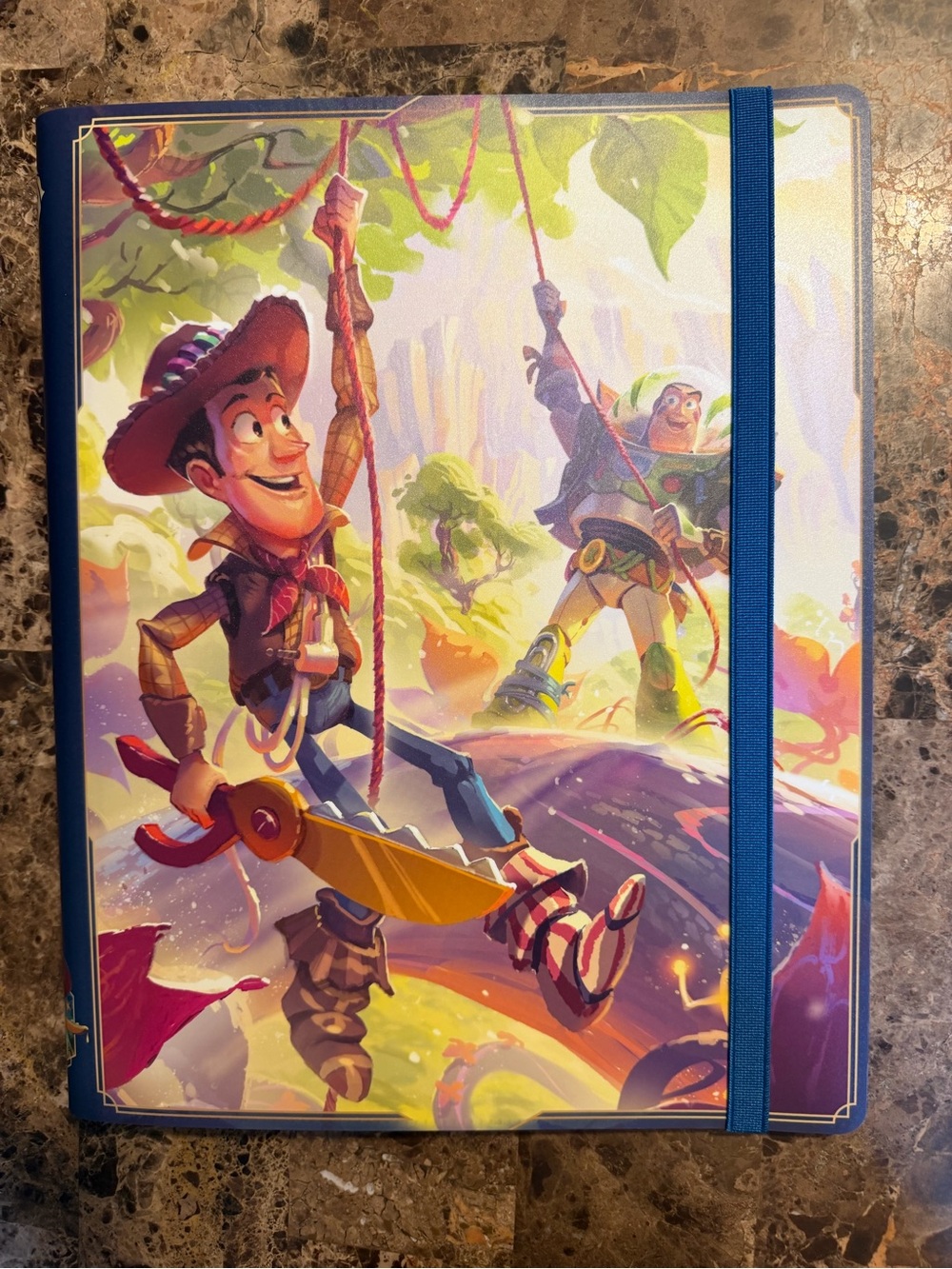 Disney Lorcana Woody & Buzz card portfolio
